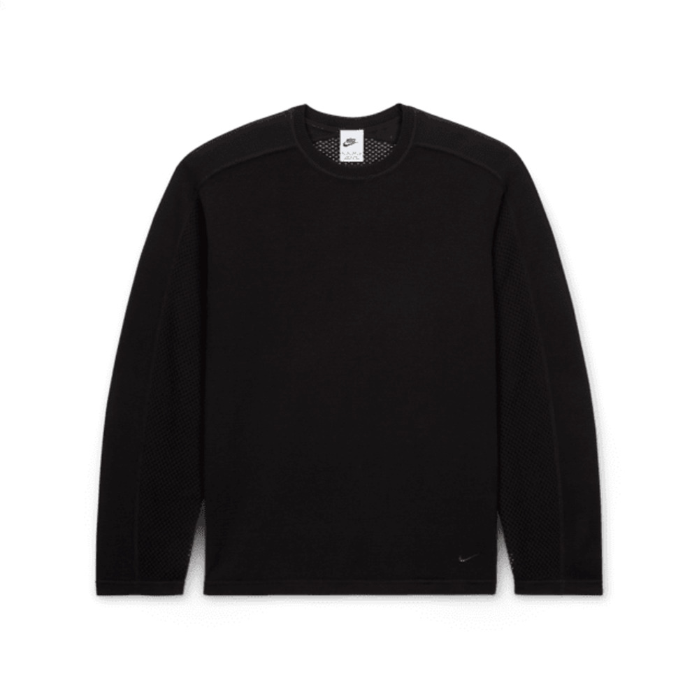 Nike × Stussy Long-Sleeve Knit Jersey - Black Size Medium